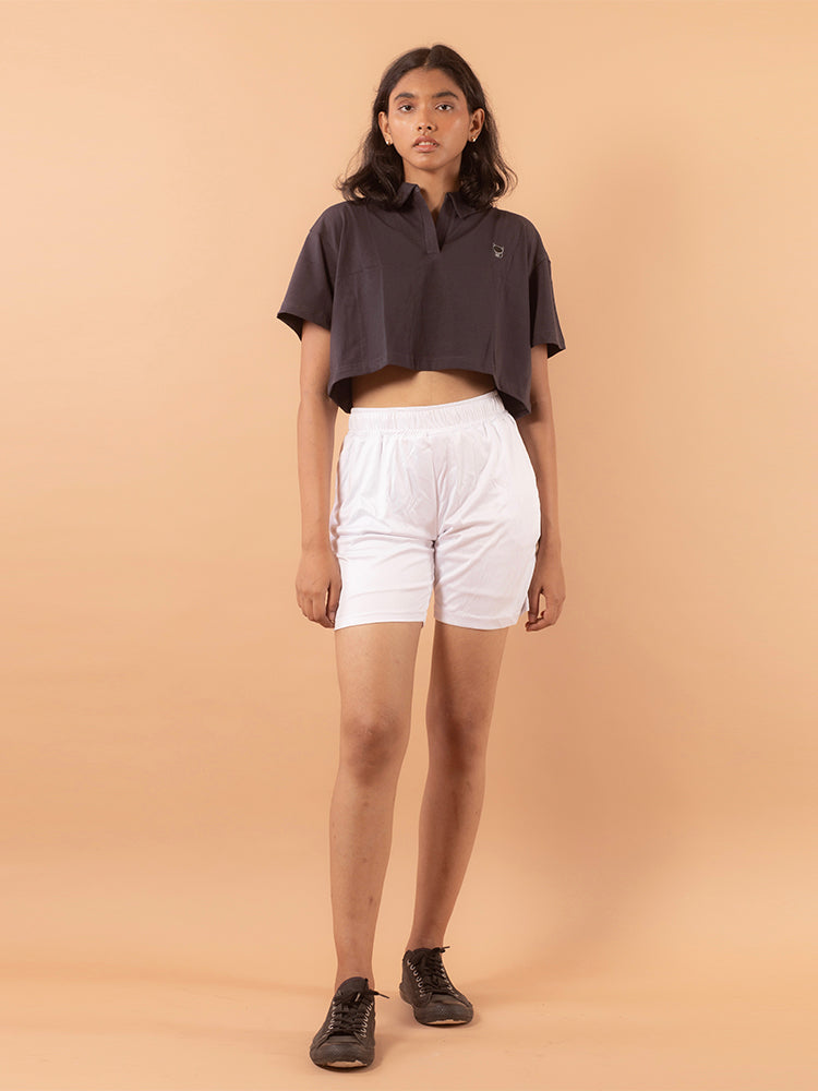 Hemp Polo Crop tee