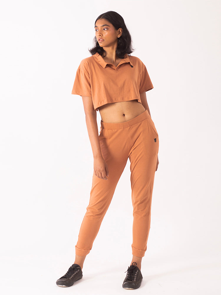 Hemp Polo Crop tee