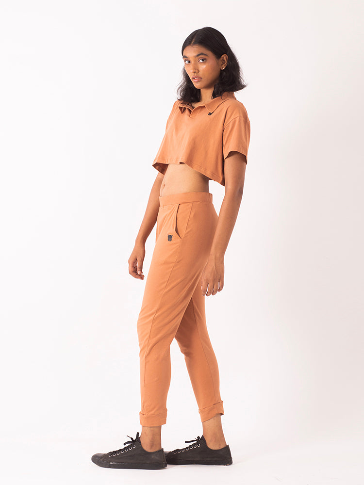 Hemp Polo Crop tee