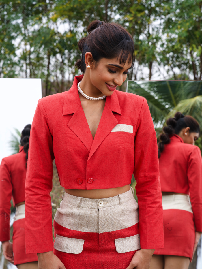 The Love Philosophy Cropped Blazer Set