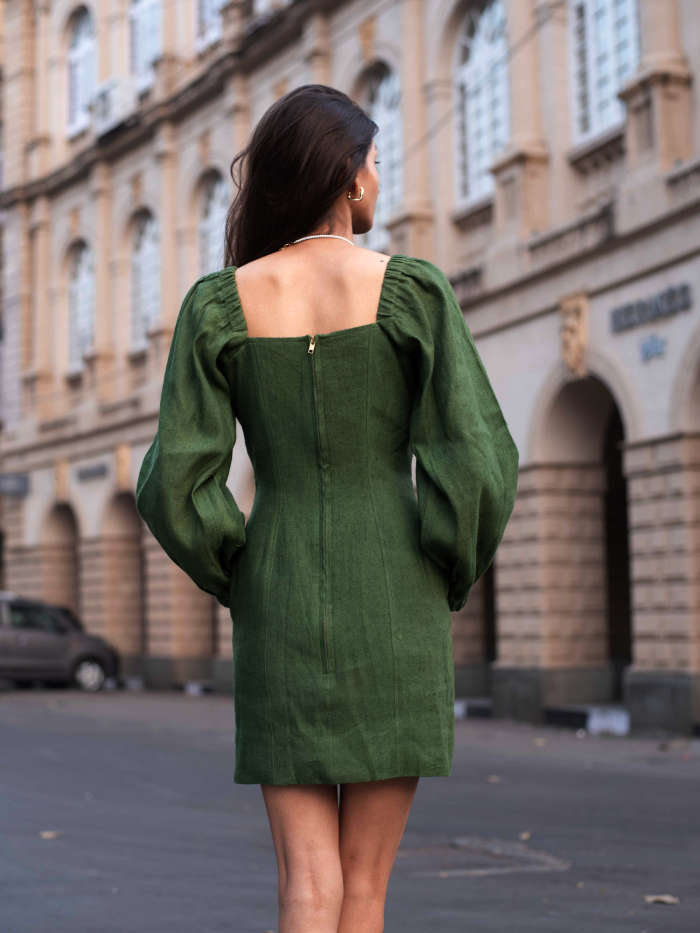 The Gaia Energy Mid-length Button Dress