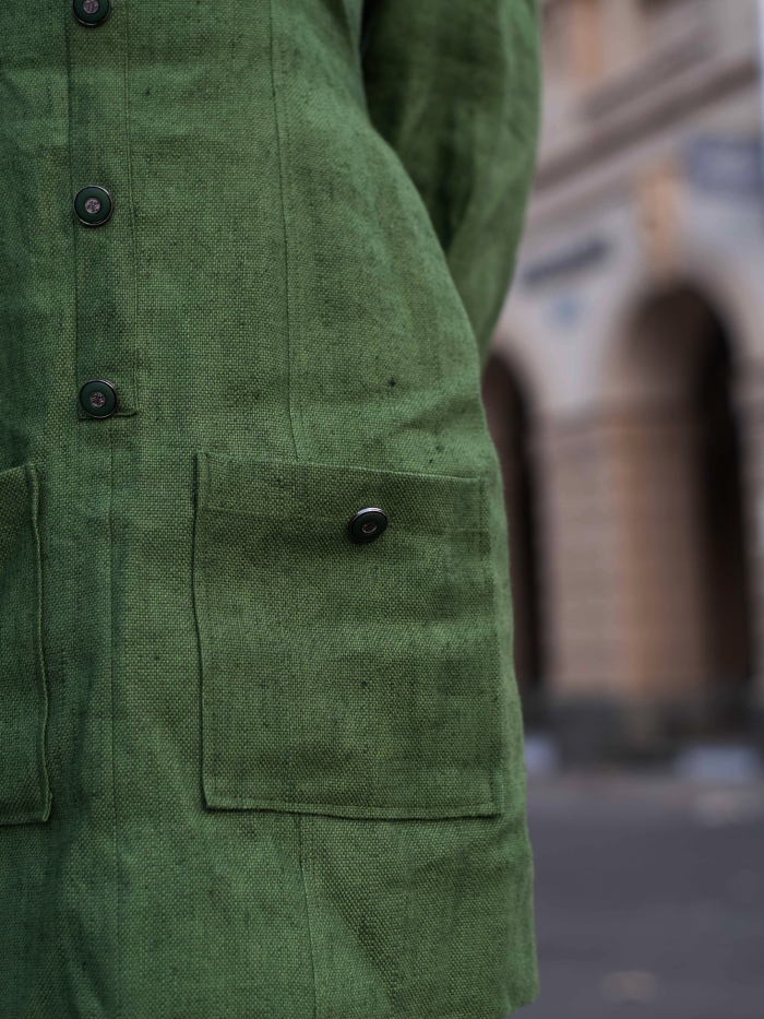 The Gaia Energy Mid-length Button Dress